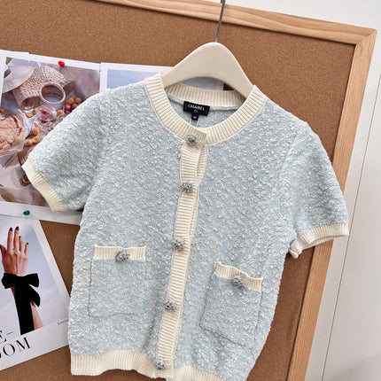 CHANEL 26S SHORT-SLEEVE KNIT POLO 1310
