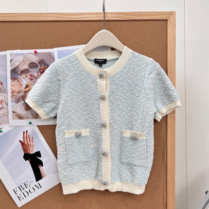 CHANEL 26S SHORT-SLEEVE KNIT POLO 1310