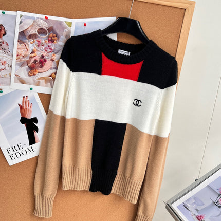CHANEL 26S LONG SLEEVE CREWNECK KNIT SWEATER 1541