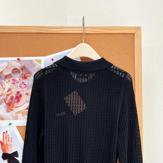 MIUMIU 26S LONG-SLEEVE POLO SHIRT 1254