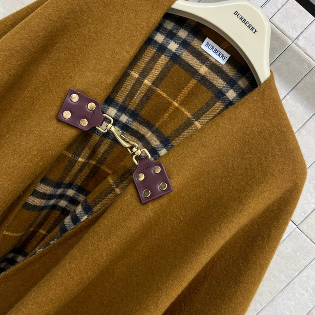 BURBERRY 25S FRINGED WOOL SHAWL 4866
