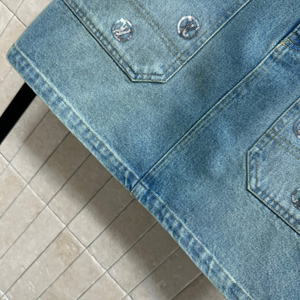 LV 25S DENIM MINI SKIRT 2877