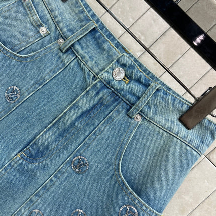 LV 25S DENIM MINI SKIRT 2877