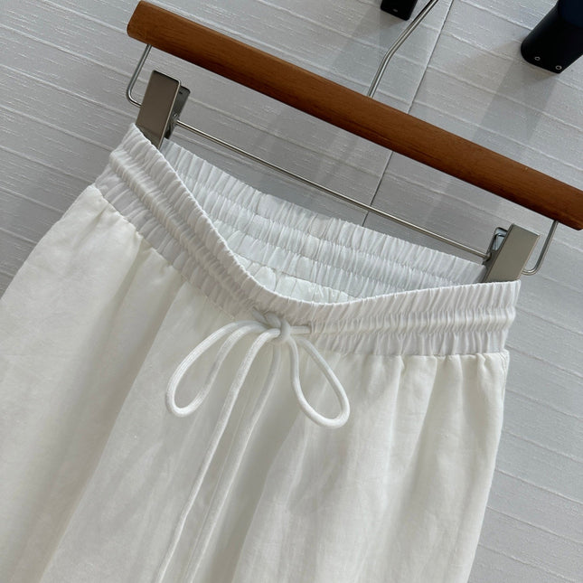 ZIMMERMANN LINEN LACE PANTS 276101