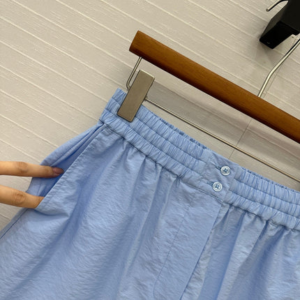 Loewe Short Blue Cotton