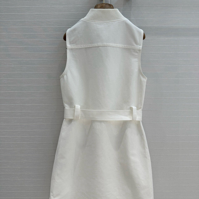 HERMES SLEEVELESS ZIPPER DRESS 276155