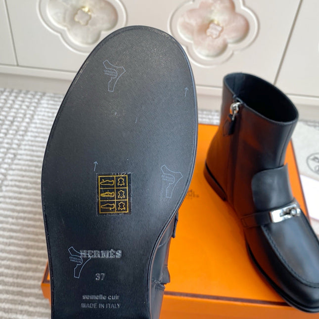HM KELLY BOOTS IN BLACK CALFSKIN 501318