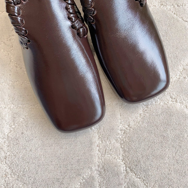 BOTTEGA VENETA 26S SABATO LOAFERS IN DARK BROWN CALFSKIN