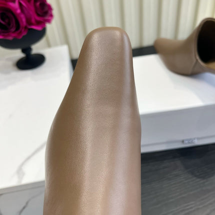 LOEWE 26S HEELED MULES IN BLOWN CALFSKIN