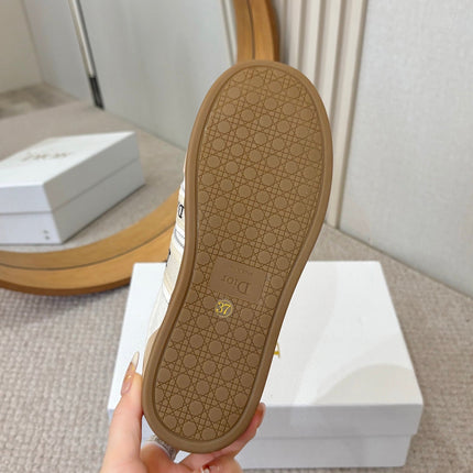 DIOR 26S SNEAKERS IN BEIGE MIX WHITE SUEDE