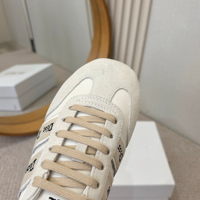 DIOR 26S SNEAKERS IN CREAM WHITE SUEDE