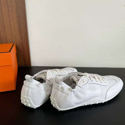 SKATEBOARD SHOES WHITE CALFSKIN