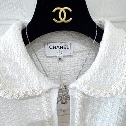 CC 25P Cardigan White Tweed 226821