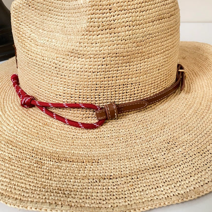 MIUMIU 26S RAFFIA COWBOY HAT 340568