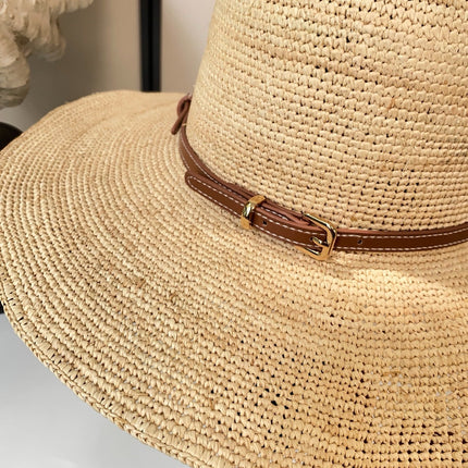 MIUMIU 26S RAFFIA COWBOY HAT 340568