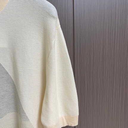 HERMES 26S SHORT-SLEEVE KNIT TOP 671