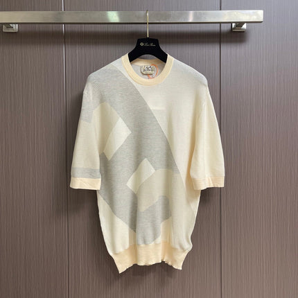 HERMES 26S SHORT-SLEEVE KNIT TOP 671