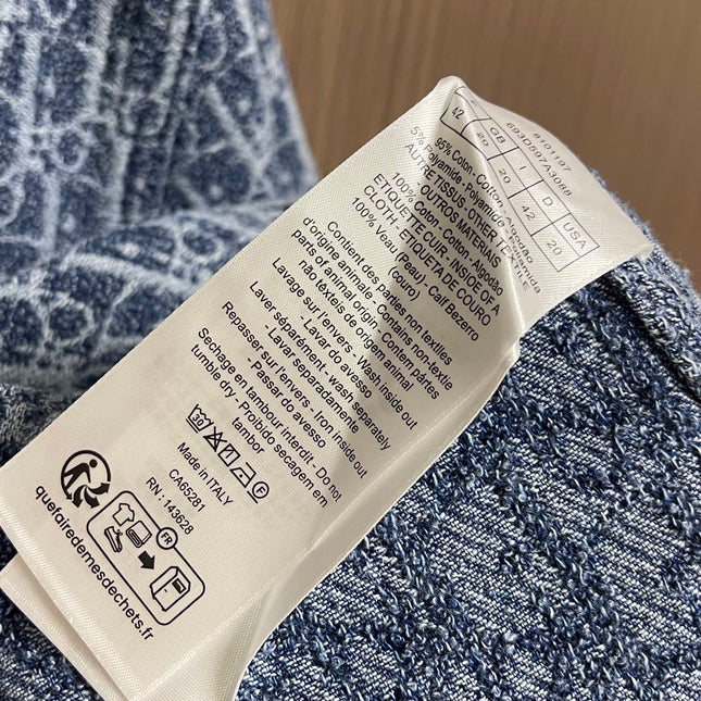DIOR 26S JACQUARD DENIM SHIRT 1297