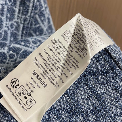 DIOR 26S JACQUARD DENIM SHIRT 1297