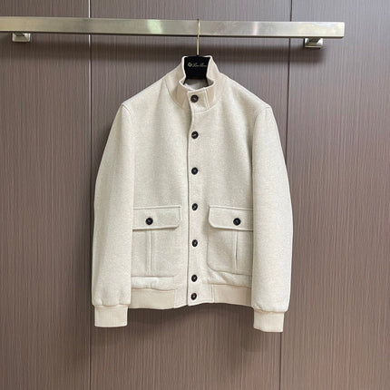 LORO PIANA 26S STAND-COLLAR JACKET 887