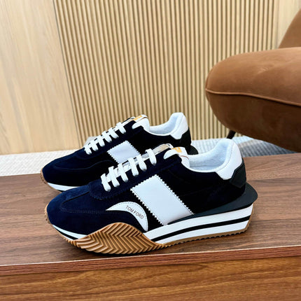 TOM FORD SNEAKERS IN NAVY BLUE SUEDE 432169