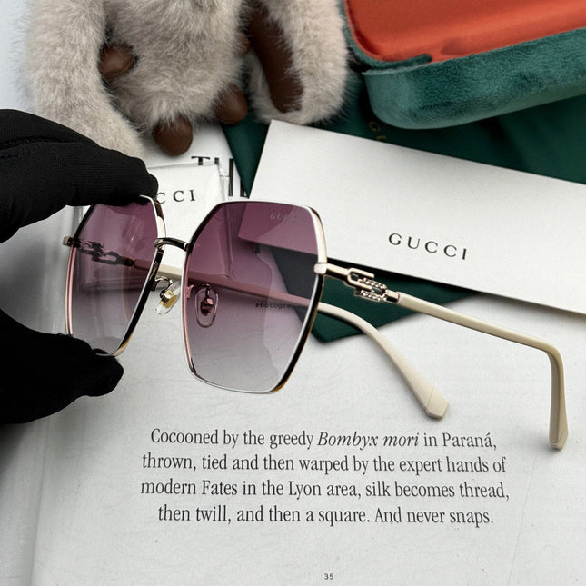 OVERSIZED SQUARE FRAME SUNGLASSES G1639 IN METAL