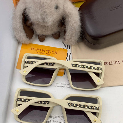 SQUARE SUNGLASSES L5972 IN BEIGE ACETATE