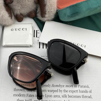 FOLDABLE SQUARE FRAME SUNGLASSES G4319 IN ACETATE