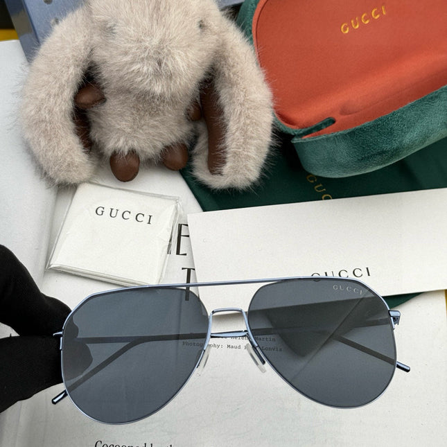 AVIATOR FRAME SUNGLASSES 575761 IN METAL