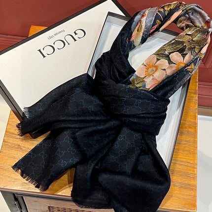 GUCCI 25S SCARF 200 IN CASHMERE 733883
