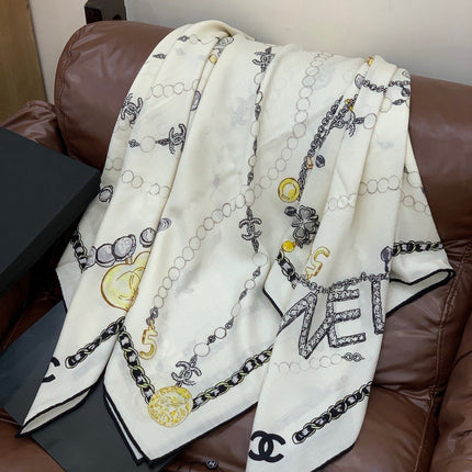CHANEL 25S SCARF 135 CM IN CASHMERE SILK 941838