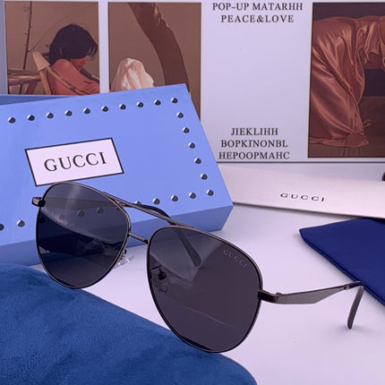 GUCCI 26S AVIATOR FRAME IN METAL 424704