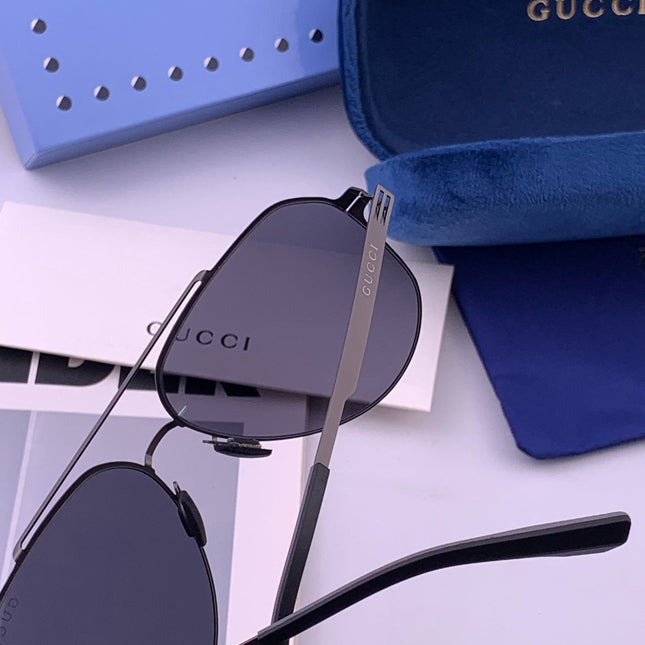 GUCCI 26S AVIATOR FRAME IN METAL 426429