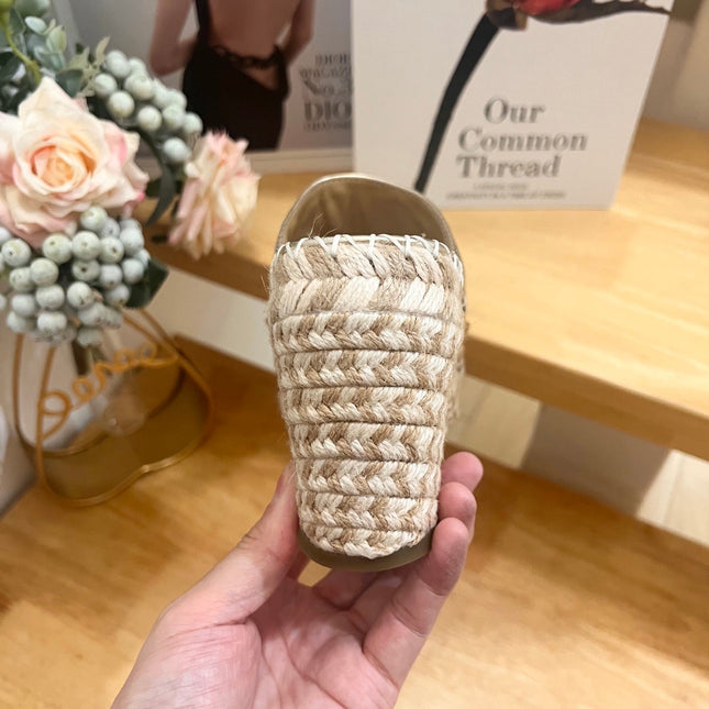VALENTINO 26S WEDGE SANDALS IN LIGHT GOLD CALFSKIN