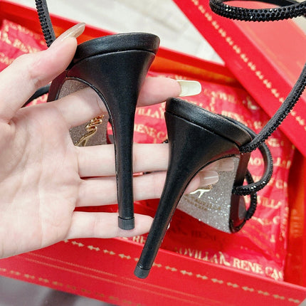 FLORIANE SANDAL 75 MM IN BLACK