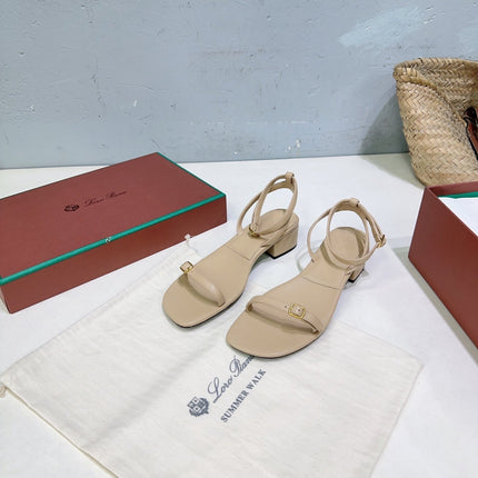 LP MINDIL SANDAL 25 IN BEIGE LAMBSKIN