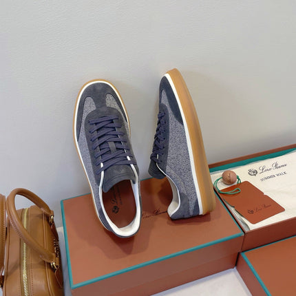 SNEAKERS IN DARK GREY SUEDE WITH CANVAS