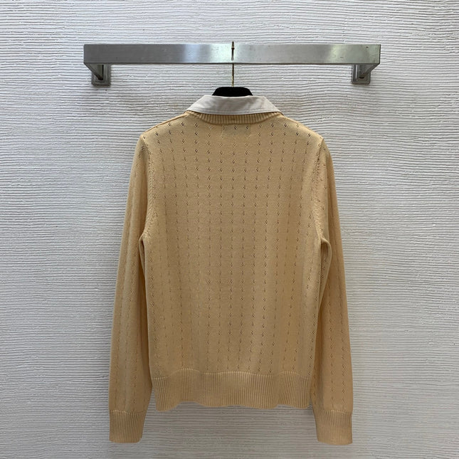 MIUMIU 26S KNIT COLLAR CARDIGAN 1320