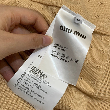 MIUMIU 26S KNIT COLLAR CARDIGAN 1320