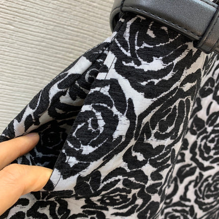 CHANEL 26S ROSE-PRINT A-LINE DRESS 1759