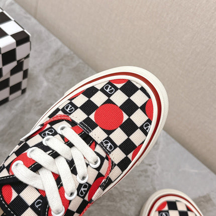 VALENTINO 25S GARAVANI X VANS SNEAKERS IN MULTICOLOR CANVAS