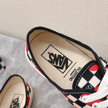 VALENTINO 25S GARAVANI X VANS SNEAKERS IN MULTICOLOR CANVAS