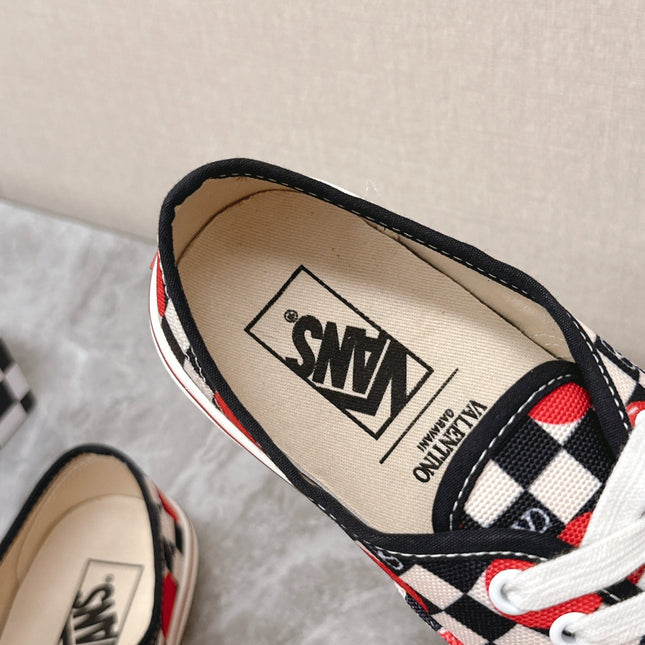 VALENTINO 25S GARAVANI X VANS SNEAKERS IN MULTICOLOR CANVAS