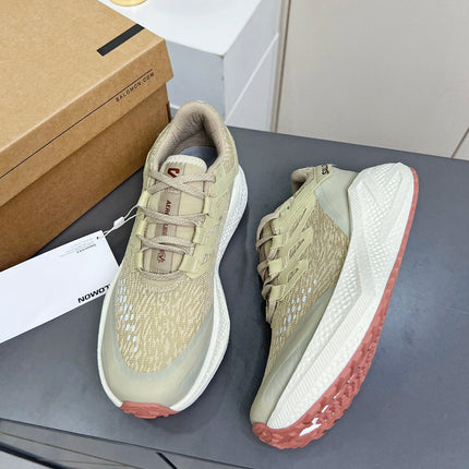 ALO 25S SALOMON ODYSSEY ELMT SNEAKER 45 MM IN ALMOND BEIGE FABRIC