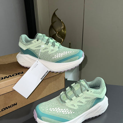 ALO 25S SALOMON ODYSSEY ELMT SNEAKER 45 MM IN PASTEL GREEN FABRIC
