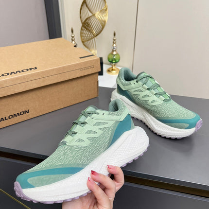 ALO 25S SALOMON ODYSSEY ELMT SNEAKER 45 MM IN PASTEL GREEN FABRIC