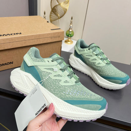 ALO 25S SALOMON ODYSSEY ELMT SNEAKER 45 MM IN PASTEL GREEN FABRIC