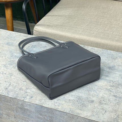 ANJOU MINI BAG 20 IN GREY GOYARDINE CANVAS AND CALFSKIN