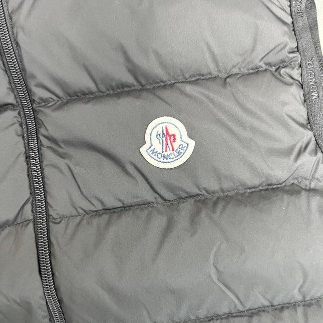 MONCLER SLEEVELESS DOWN VEST IN BLACK