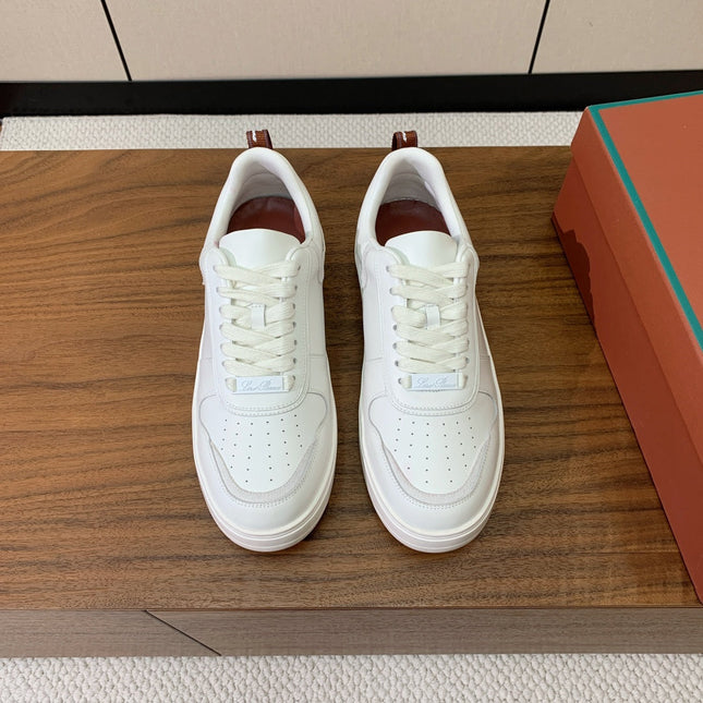 LP SNEAKERS IN WHITE CALFSKIN